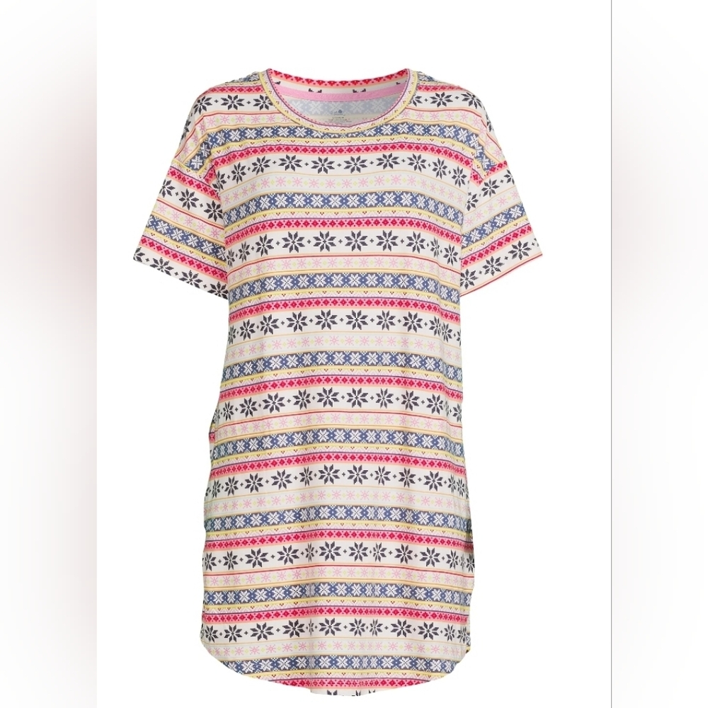 Secret Treasures Women's Fairisle Sleep Shirt